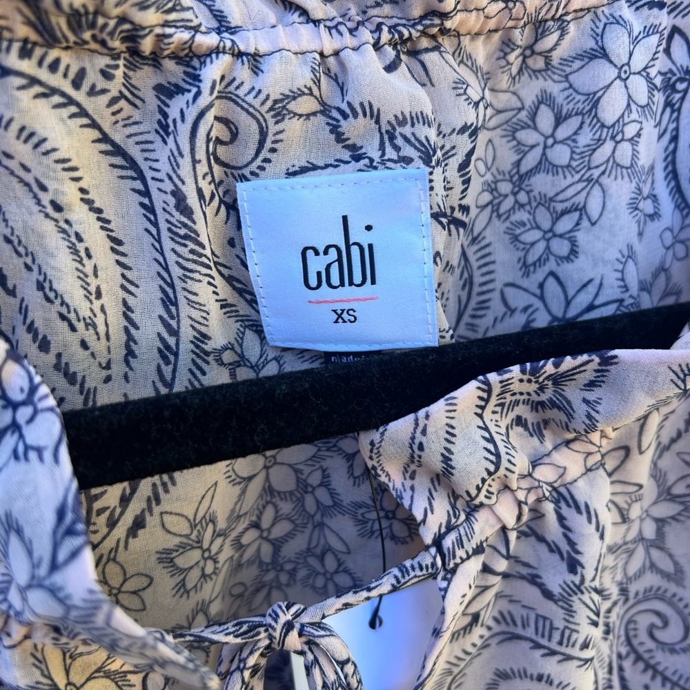 CAbi Whimsical Paisley Midi Dress Fairycore Cottagecore XS NWT Colorblock Floral - Picture 4 of 4
